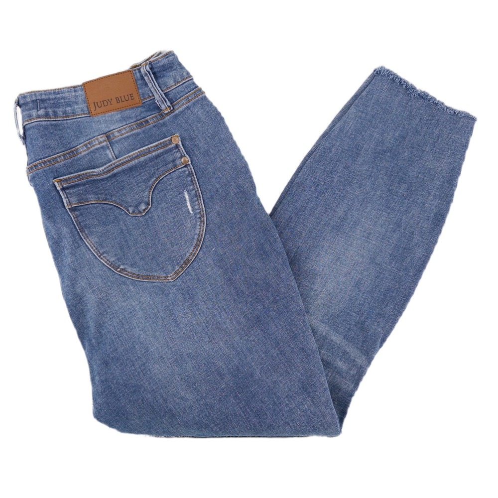 Judy Blue Womens 18W High-Rise Tummy Control Vintage Shield Pockets Skinny Jeans